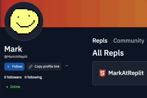 GIF showing how to report a user