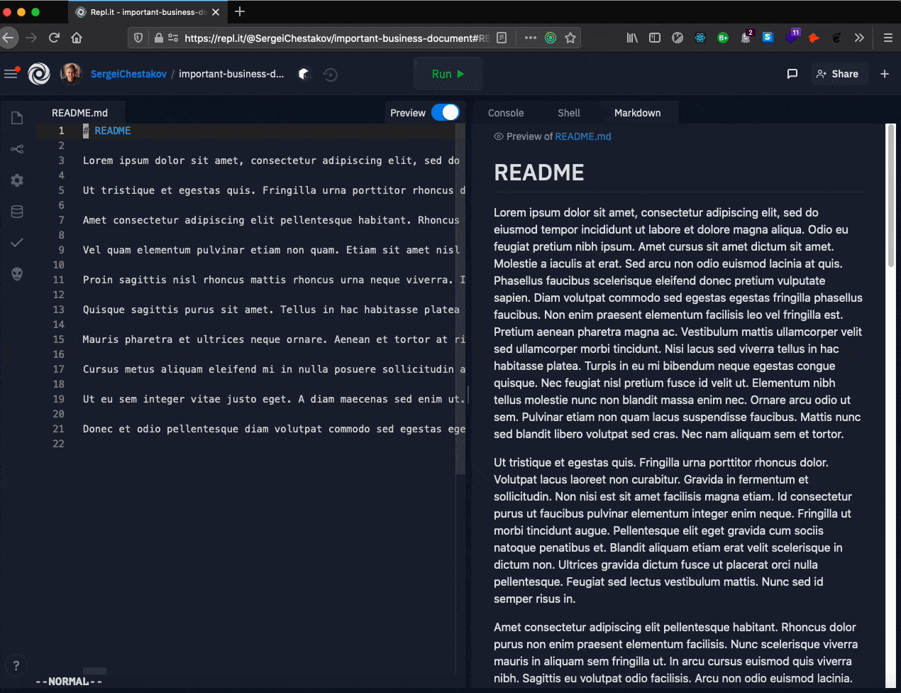 Markdown Preview Follow Cursor