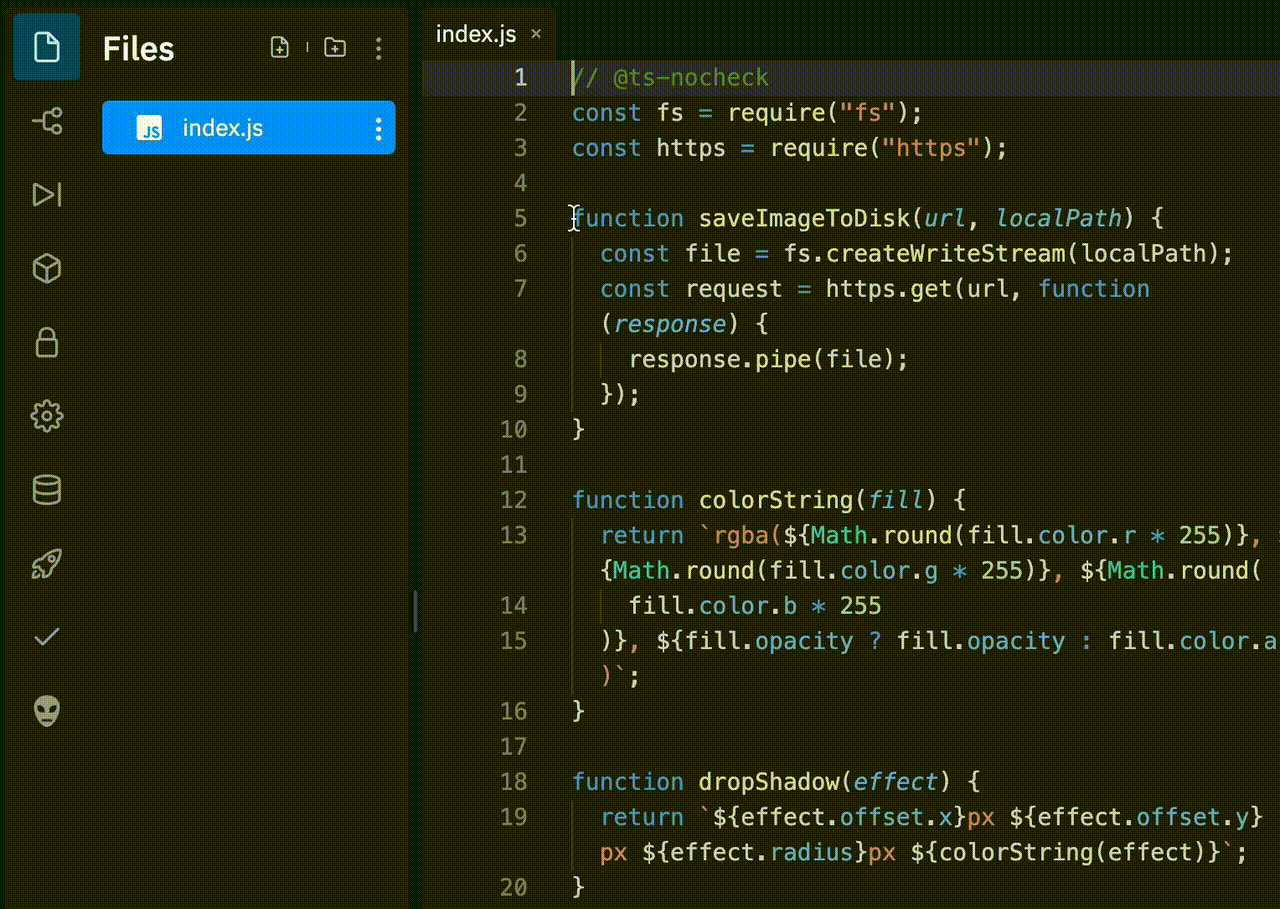 Explain Code feature