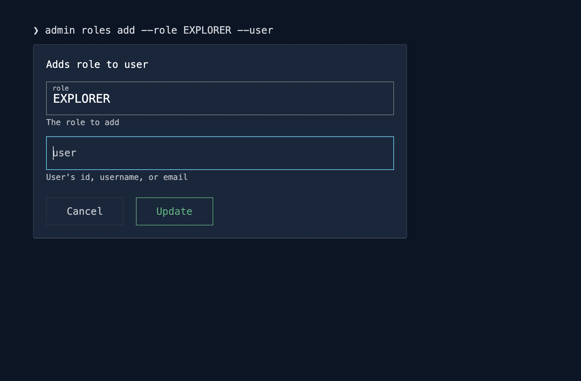 CLUI Interactivity